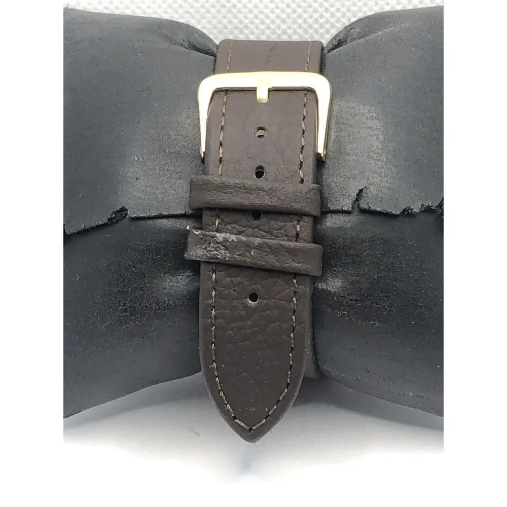 Fossil FS4973 Men's Brown Leather Analog Black Dial Quartz Genuine Watch OP669